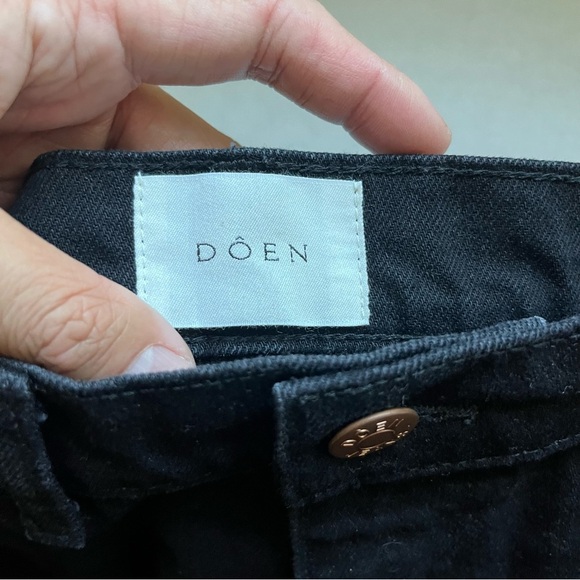 Doen black denim wide boot cut leg jeans - Picture 6 of 7